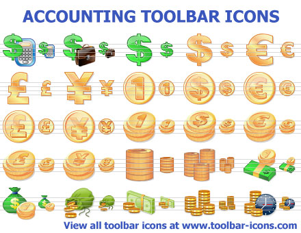 Accounting Toolbar Icons software
