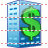 Bank building icon