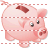 Empty piggy bank icon