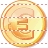 Euro coin icon