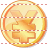 Yen coin icon