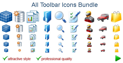 all toolbar icons