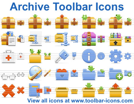 Click to view Archive Toolbar Icons 2012.1 screenshot