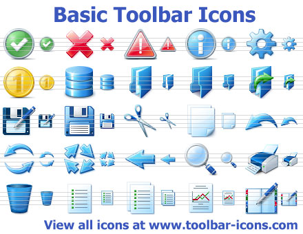 Screenshot for Basic Toolbar Icons 2012.1