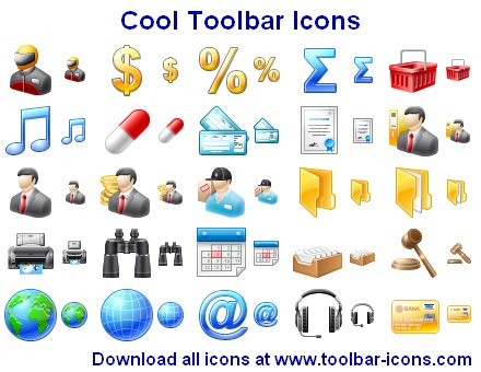 Click to view Cool Toolbar Icons 2011.2 screenshot