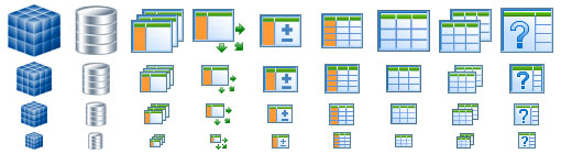 database icons for application