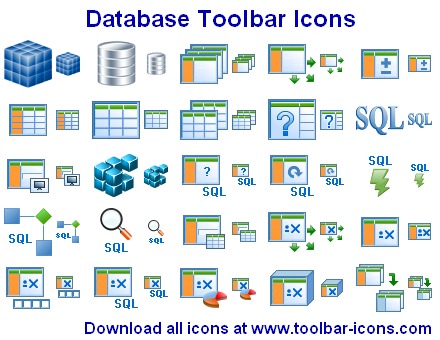 Screenshot for Datenbank Toolbar Icons 2011.3