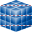 Blue cube icon