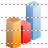 3d bar graph icon