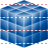 Blue cube icon