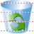 Empty dustbin icon