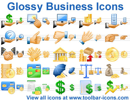 Click to view Glossy Business Icons 2011.3 screenshot