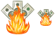 Fire damage icons