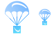 Parachute icons