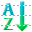 Sorting A-Z icon