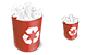 Full trash can icons