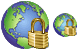Locked Internet icons