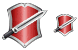 Shield and sword icons
