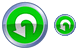 Green undo button icons