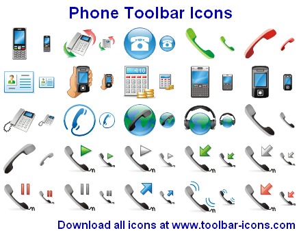 Click to view Phone Toolbar Icons 2011.3 screenshot