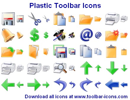 Screenshot for Plastic Toolbar Icons 2011.1