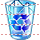 Full recycle bin icon