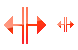 Cursor V split icons