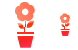 Pot flower icon